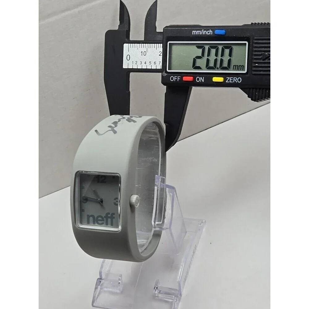 Neff Bandit Sean Malto Signed 2012 Grey Square Analog Watch 5ATM New Battery LXL